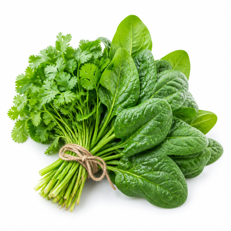 Fresh green leafy greens