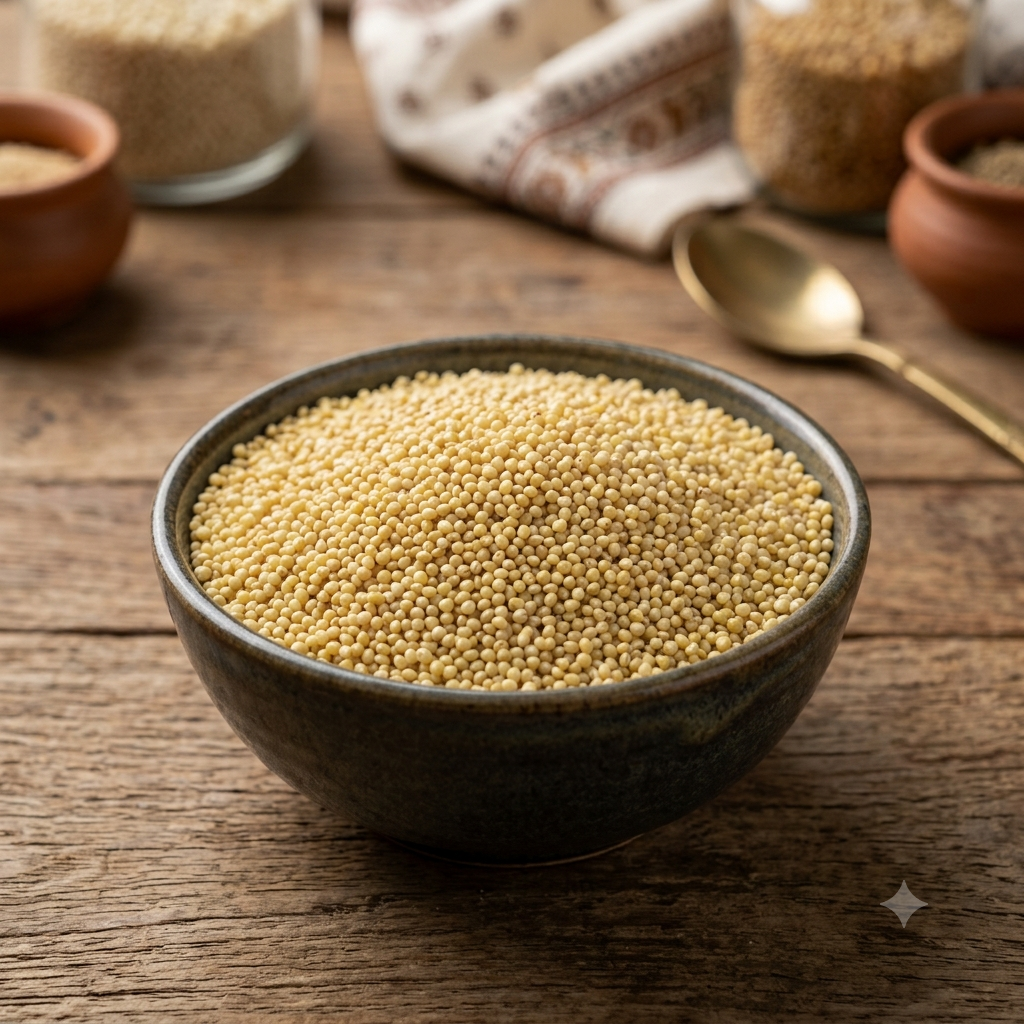 Thinai Arisi (foxtail millet) grains